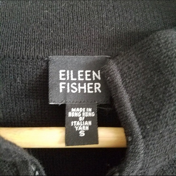Eileen Fisher Italian wool zip cardigan sweater - Picture 3 of 5
